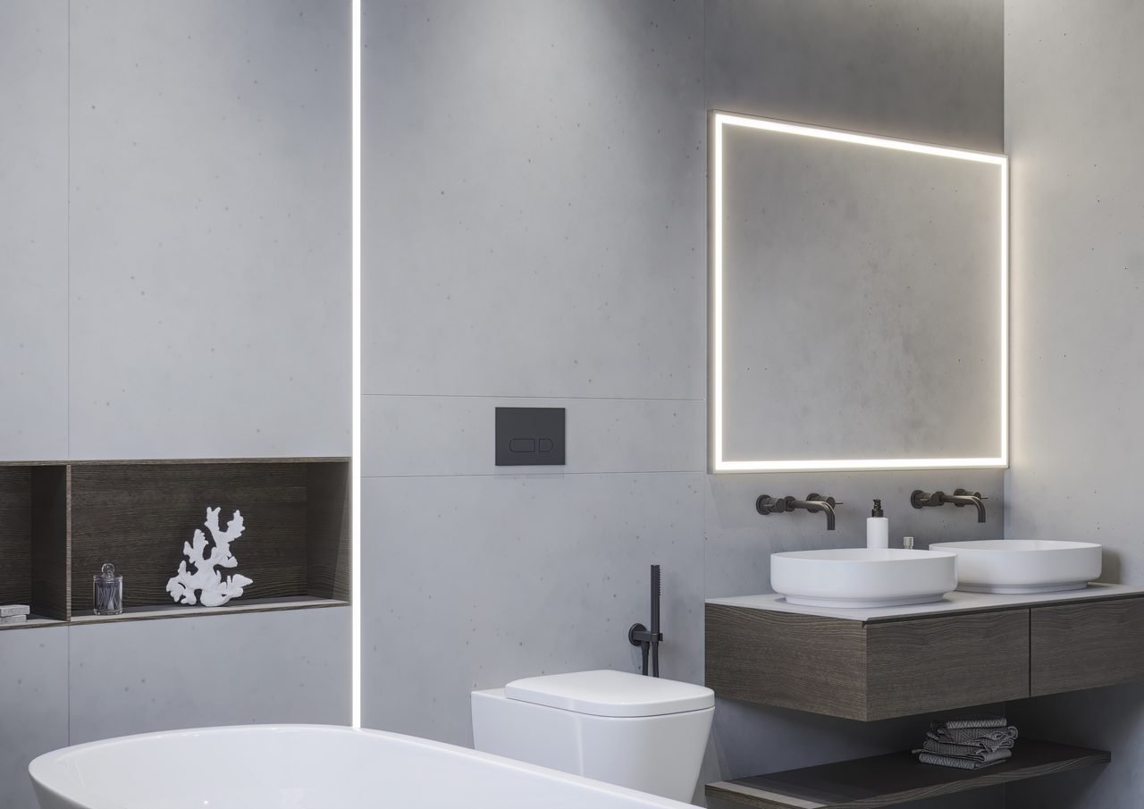 Espejo LED rectangular Valman · Ref. 10