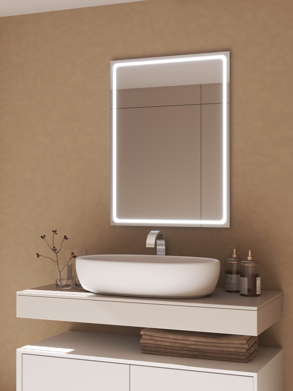 Espejo LED rectangular Valman · Ref. 32