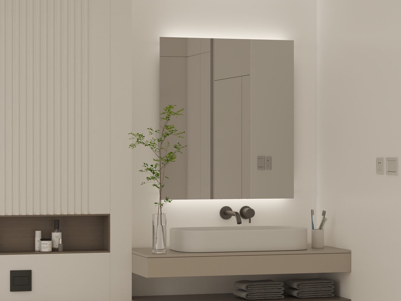 Espejo LED redondo Valman · Ref. 7