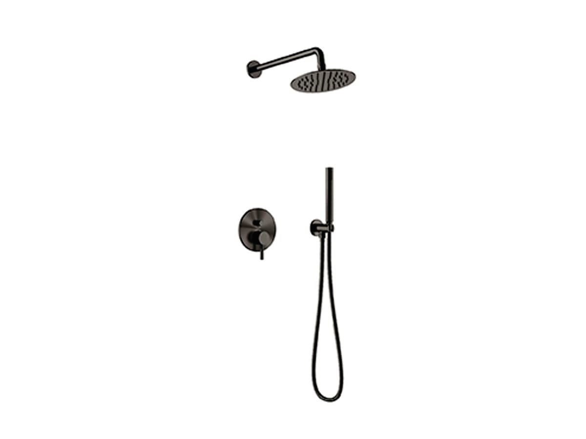 Grifería De Ducha Negra Athenas 90mm