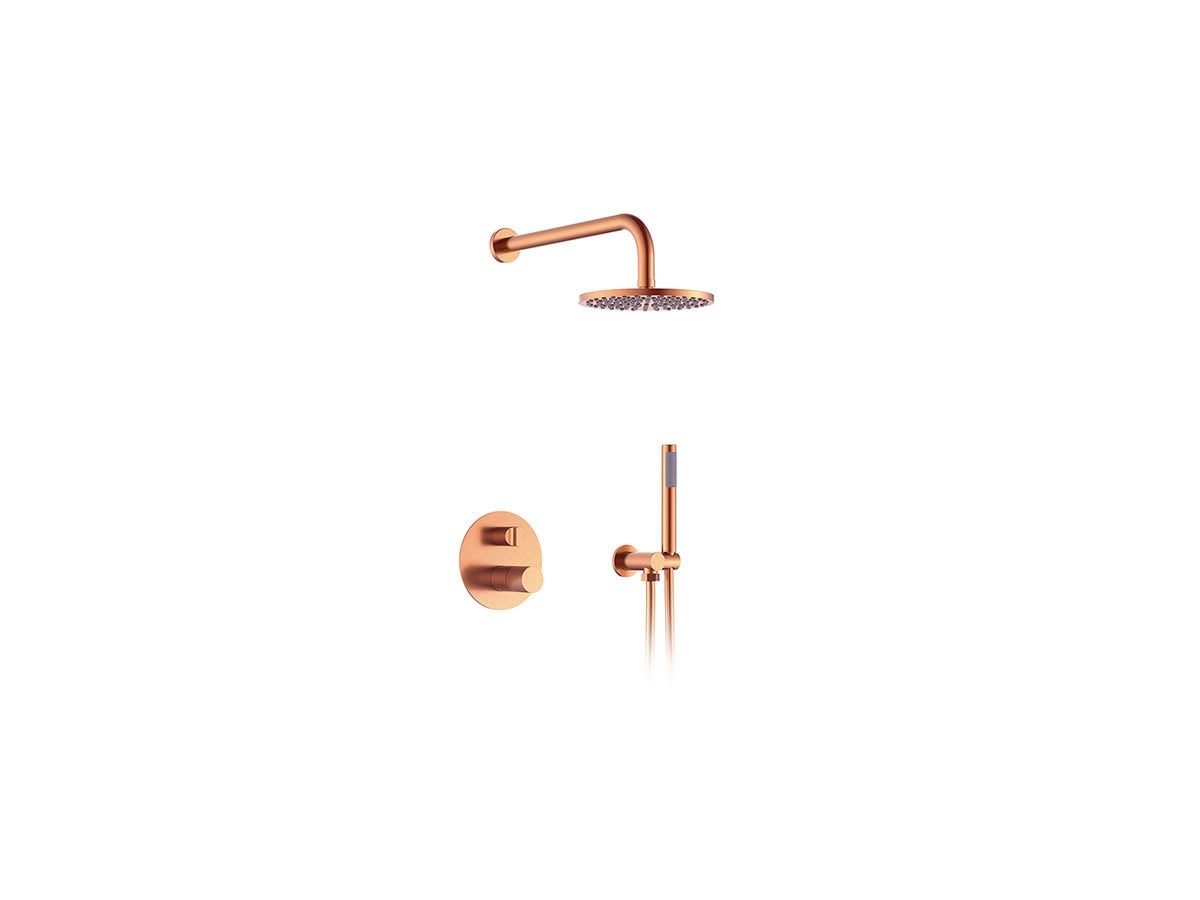 Milos Grifería De Ducha 380mm Empotrada Bronce