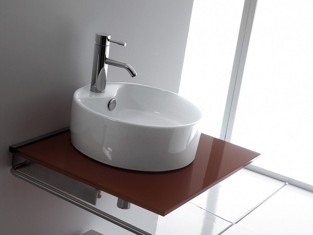Encimera De Cristal 600 Azul