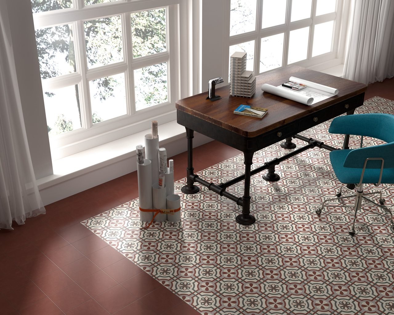 Saudade Bermellon 20x20 1