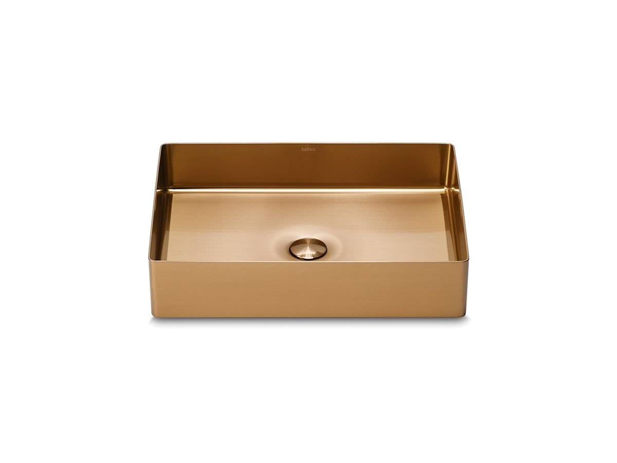 Detroit Rectangular Bronce- Lavabo Rectangular Sobre Encimera
