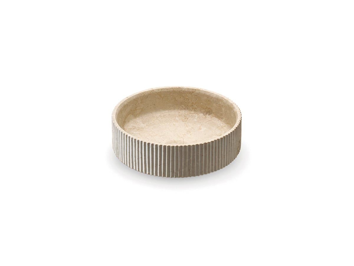Mappi C Beige- Lavabo Circular Sobre Encimera