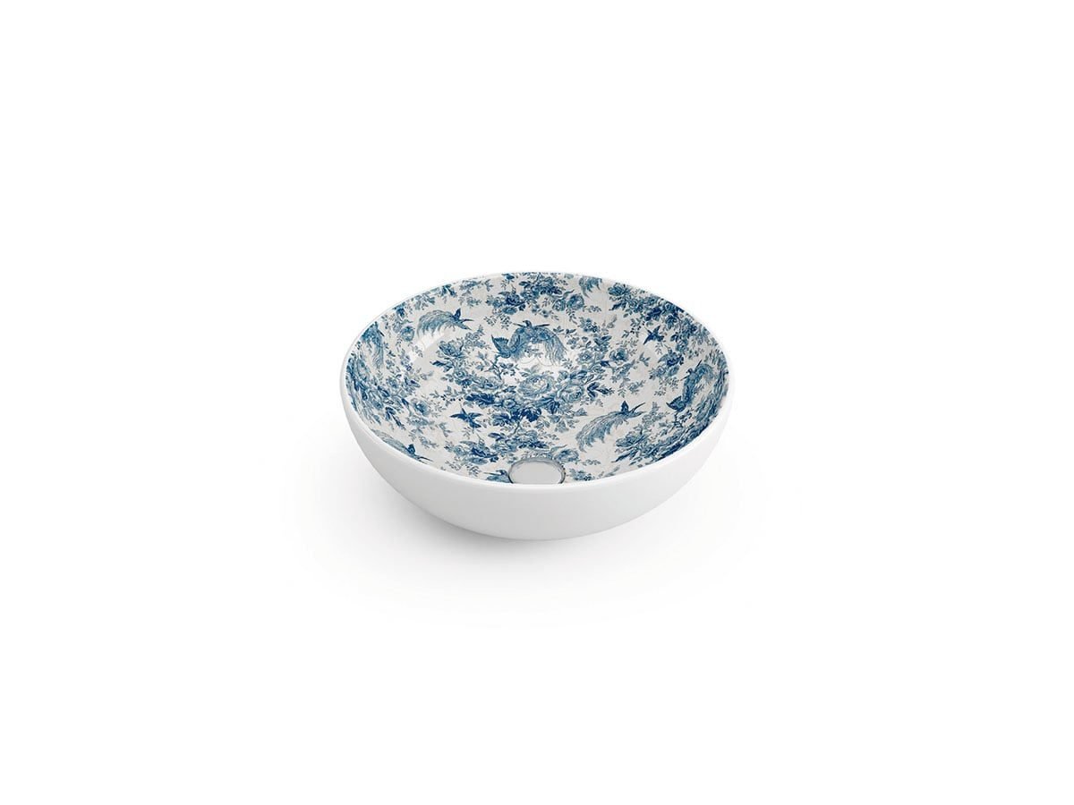 New Lys Toile Jouy Azul