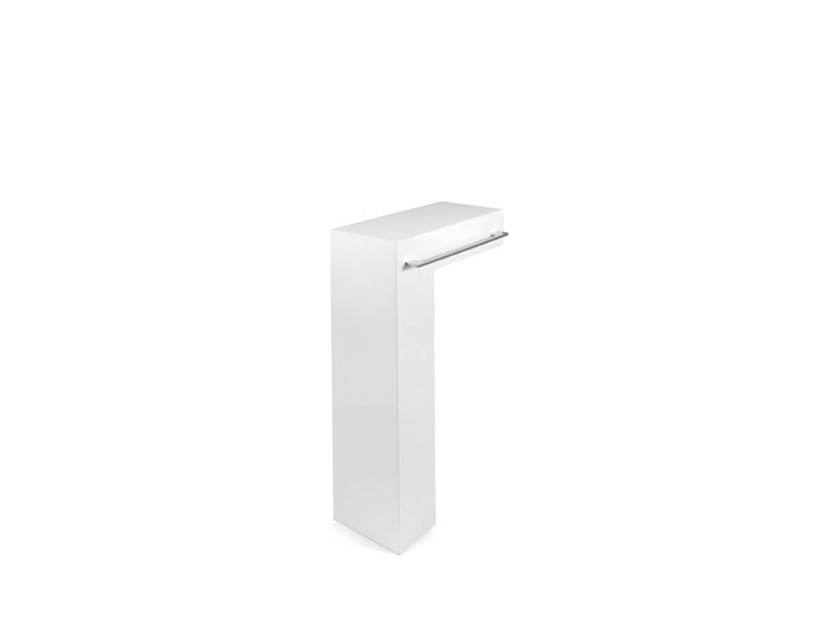 Pedestal Blanco Con Toalleropara Lavabo