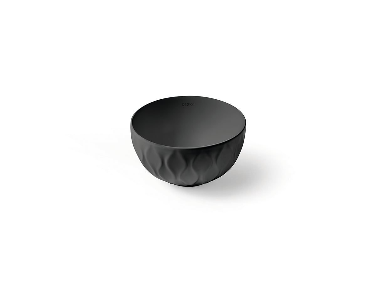 Sand Waves Bowl Negro Mate